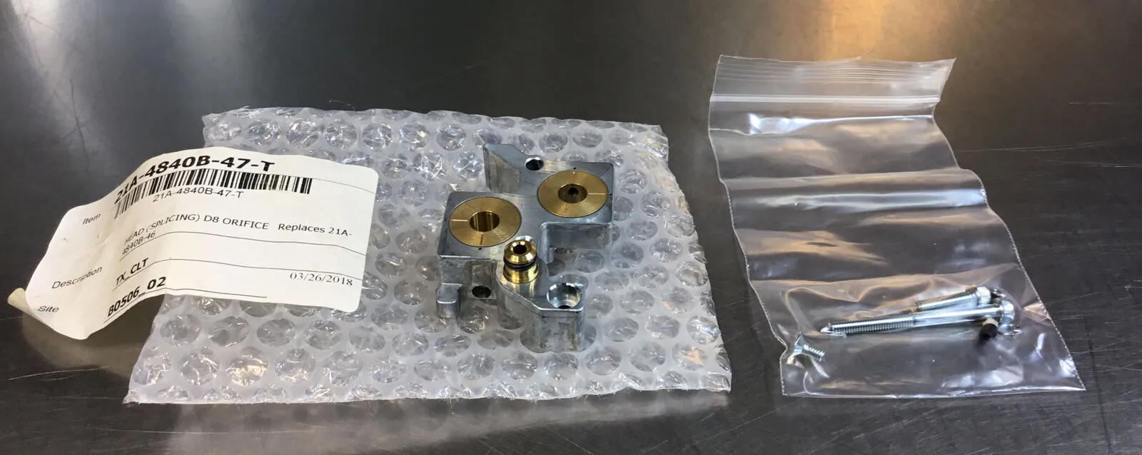 21A-4840B-47-T HEAD Splicing D8 Orifice Replaces 21A-4840B-46 6D