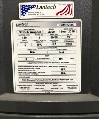 Used 2016 NOT PROVIDED Q300 Pallet Wrappers Illinois US | BLUMBERG MACHINERY COMPANY #1545222