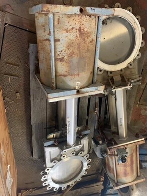 Fabri-Valve 16"-150 Knife Gate Valve with Pneumatic Actuator