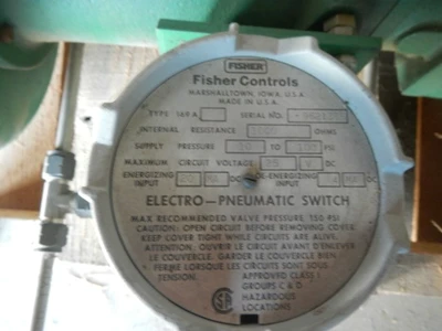 Fisher 8" 150 Class, 316 Stainless E-Disc Control Valve