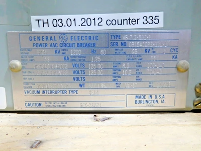 GE VB 7.2-500-3 Circuit Breakers | Equipment Recovery Corp. (8)