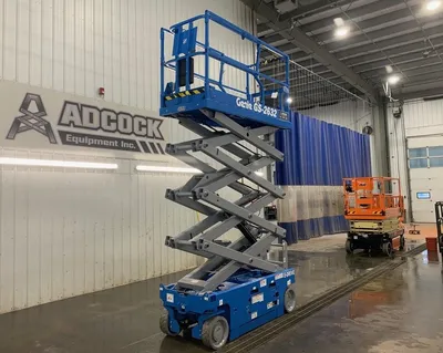 New | in-Stock 2026 GENIE GS-2632 E-DRIVE ELECTRIC SCISSOR LIFT Scissor Lifters Alberta CA | Adcock Equipment #1417998
