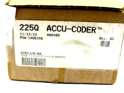 NEW ACCU-CODER 225Q-11-0100-PU-N-Y-S-SPEC325 ENCODER 225Q110100PUNYSSPEC325