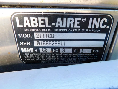 USED LABELAIRE 2111CD