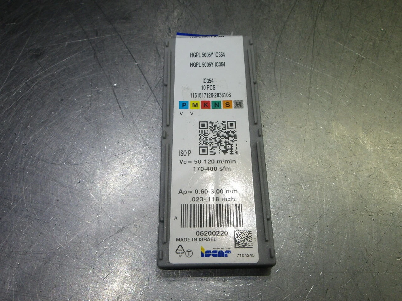 Iscar Carbide Grooving Inserts QTY10 HGPL 5005Y IC354 (LOC891)
