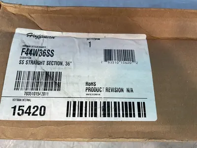 Used 2015 HOFFMAN F44W36SS Electrical Fittings Ohio US | HGR 24 #1175605