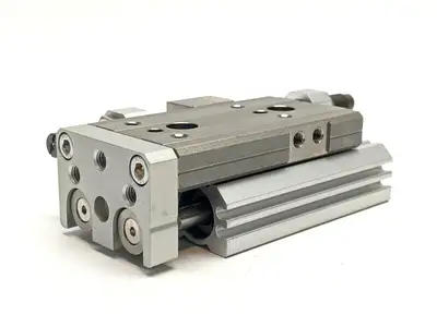 MXQ16-30B | SMC  Guided Slide Table Pneumatic Cylinder w/ Absorbers - New