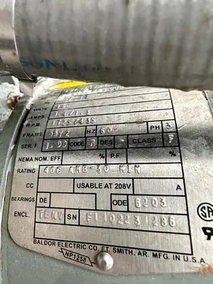 Beloit 20 inch DD3000 Refiner