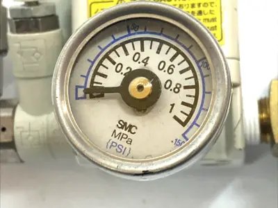 Used SMC Precision Regulator 1/8" NPT w/ 2 Pressure Gauges Air Pressure Regulators Michigan US | Maverick Industrial Sales #1394906
