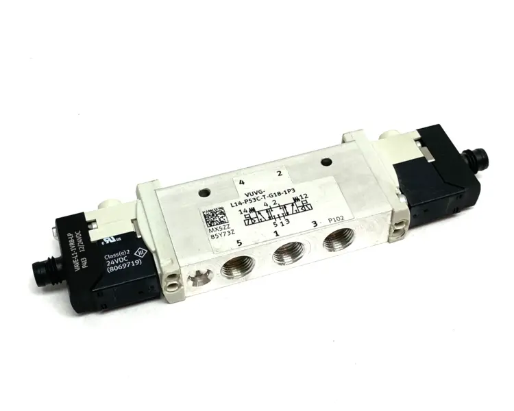 Used FESTO PISTON GATE SOLENOID VALVE 5/3 CLOSED, 566501 Solenoid Valves | Maverick Industrial Sales #1101129