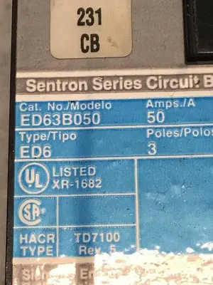 USED SIEMENS ED63B050