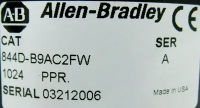 NEW ALLEN BRADLEY 844D-B9AC2FW ENCODER SER A 844DB9AC2FW