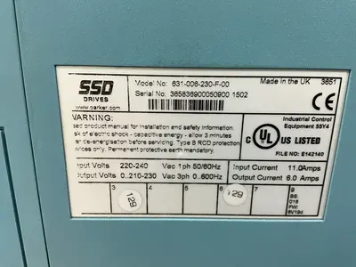 Used PARKER 631006230F00 Variable Speed Drives Ohio US | HGR 24 #1323858