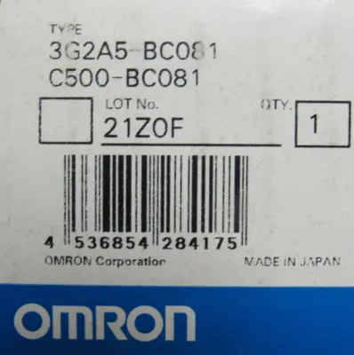NEW OMRON C500-BC081 CPU BASE UNIT 3GA5-BC081 C500BC081