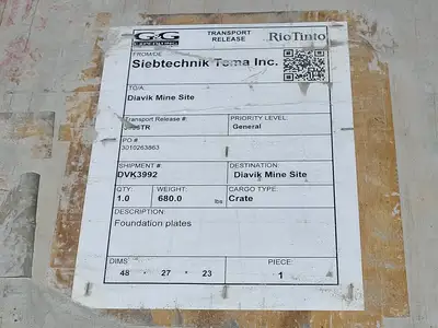 New | in-Stock SIEBTECHNIK VMS149337 Construction Equipment Parts British Columbia CA | Lenmark #1443056