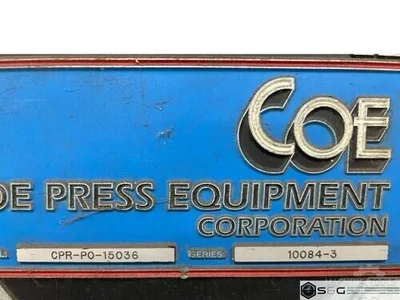 USED COE PRESS EQUIPMENT COE CPR4-36 / CPPS-350-36-PO / CPR-15036