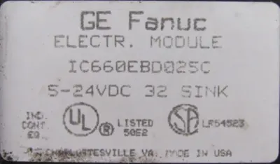 USED GE FANUC IC660EBD025C I/O MODULE MODULE