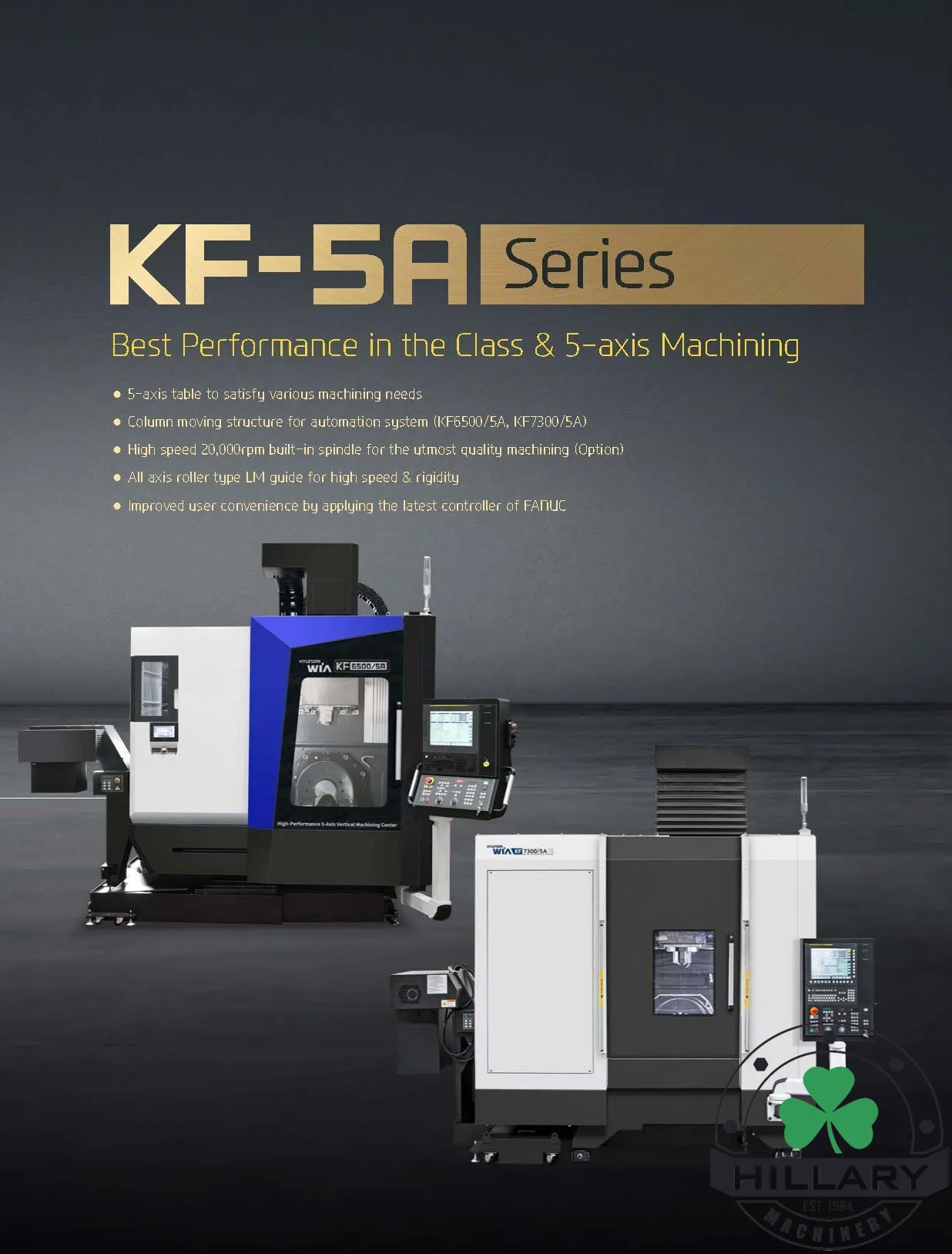 HYUNDAI WIA | KF7300/5A | 5-AXIS | VERTICAL MACHINING CENTER