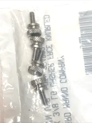 NEW RICHARD MANNO THUMB SCREW #6-32 X 3/8" KNURLED WASHER FACE SS LOT OF 11