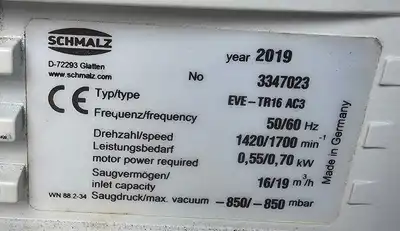 USED 2019 SCHMALZ EVE-TR16 AC3