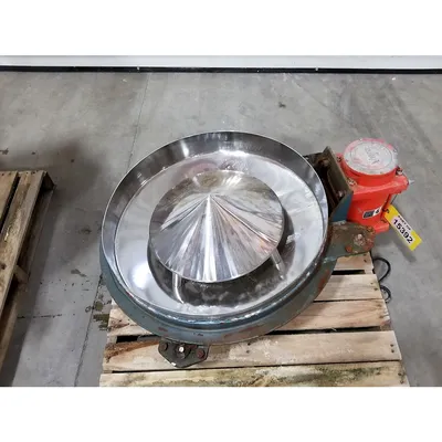 Used 28" dia. Stainless Steel Storage Bin with Bin Activator Live Bottom