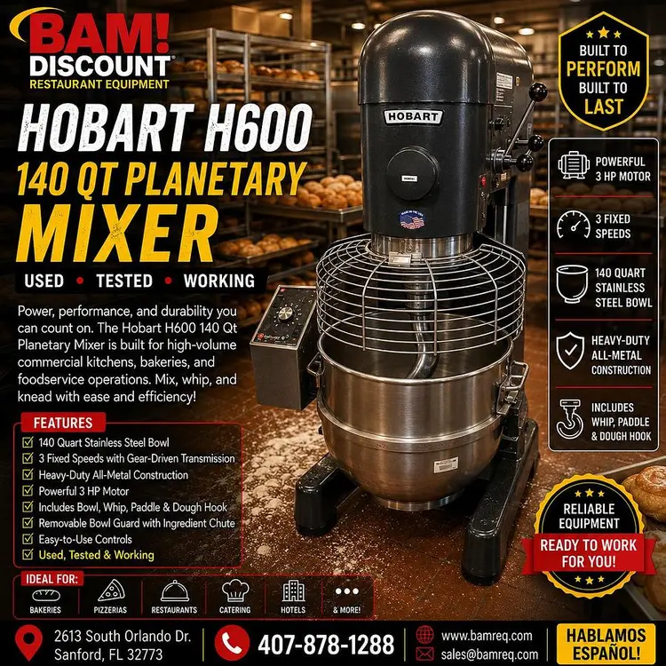 Used HOBART V-1401 Mixers Florida US | BAM Discount Restaurant Equipment #1261611