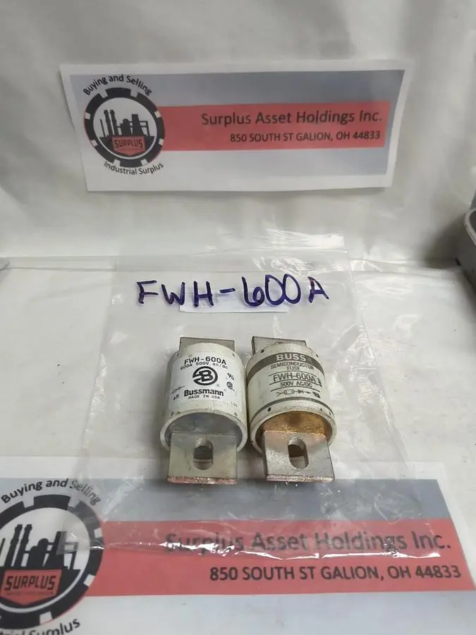 New | in-Stock BUSSMANN FWH 600 Miscellaneous Equipment (Electrical & Power) | Surplus Asset Holdings #1198368