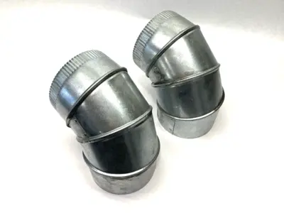 Used Imperial Adjustable Furnace Elbow 90°, 26 Gauge, 6" LOT OF 2 HVAC Parts and Equipment Michigan US | Maverick Industrial Sales #1395645