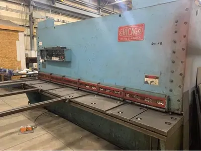 12' x 1/2" CHICAGO HYDRAULIC SHEAR. STOCK # 0416521