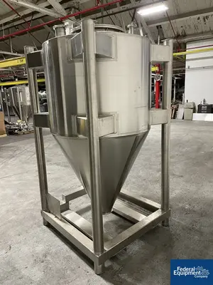 USED Custom Powder Systems 50 Cu Ft Custom Powder Systems Bin, S/S