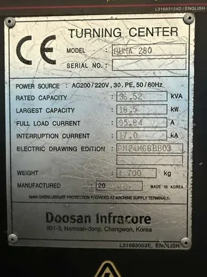USED 2008 DOOSAN PUMA 280