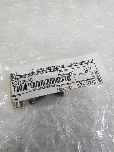 CONN JACK PHONO 2POS SHIELDED SC1139-ND