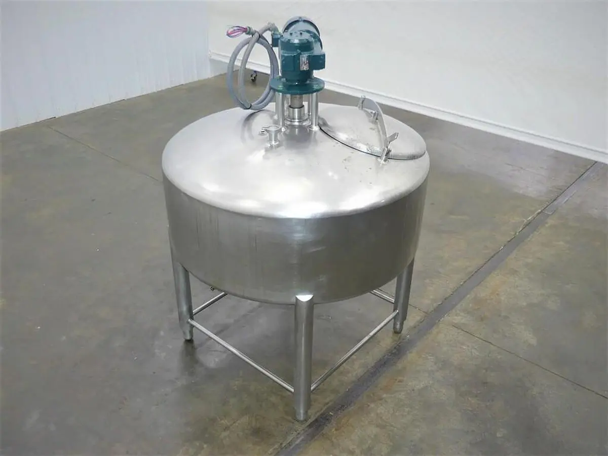 Tank, 200 Gallon, Stainless Steel, Agitated, Crepaco, Sweep Agitation, #5991727