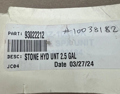 Stone Vertical Hydraulic Pump Reservoir 2.5 Gallon 9302-2212 - NEW SURPLUS 🇺🇸