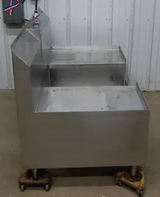 142-1138 56" Stainless Steel Dump Sink Table