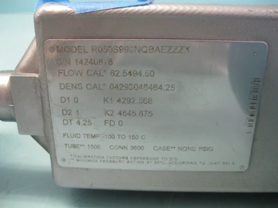 USED Micro Motion R050