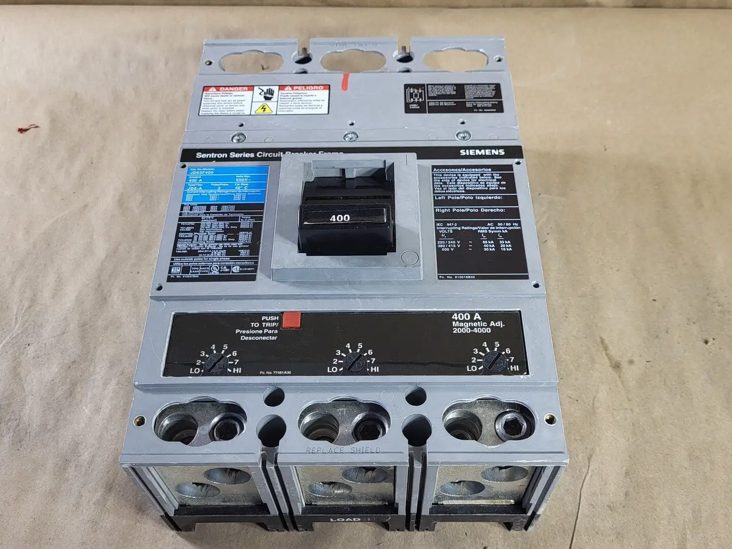 NEW SIEMENS JD63F400