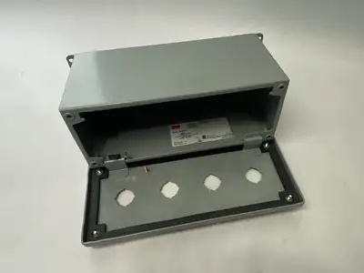 New | in-Stock NVENT HOFFMAN Extra-Deep Pushbutton Portrait Enclosure Type 12 4PBx22.5mm Electrical Boxes Michigan US | Maverick Industrial Sales #1392559