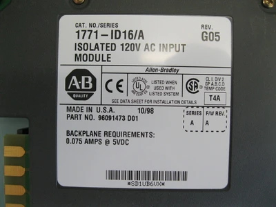 USED Allen-Bradley 1771-A2B