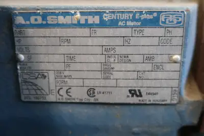 USED A.O. SMITH F-392148-60