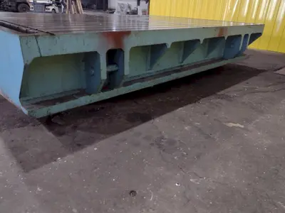 90'' X 130'' T SLOTTED LAYOUT TABLE / FLOOR PLATE: STOCK 17536