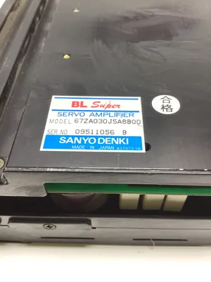 USED SANYO DENKI ⚙️ MODEL: SANYO DENKI 67ZA030J5A8B00 BL SUPER SERVO AMPLIFIER