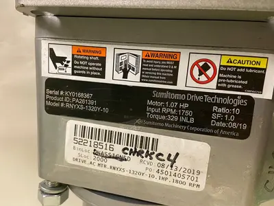 New | in-Stock SUMITOMO RNYXS-1320Y-10 Speed Reducers | Surplus Asset Holdings #1205449