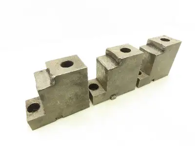 Hard Lathe 2-Step Smooth Chuck Jaws 50x100mm  Set of 3