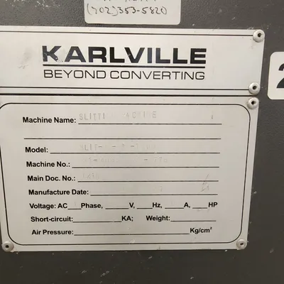 2021 KARLVILLE HS PRO 1300 Slitters & Perforators, slitter rewinder | Mark One Machinery (10)