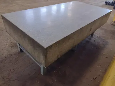 8' X 4' X 14" ROCK OF AGES PRECISION LAYOUT INSPECTION GRANITE TABLE: STOCK #23787