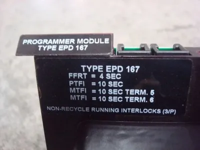 Fireye Type EPD 167 Flame Monitor Programmer Module Used