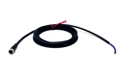 USED KEYENCE CONNECTOR CABLE M8 FEMALE 3-PIN STRAIGHT 2M