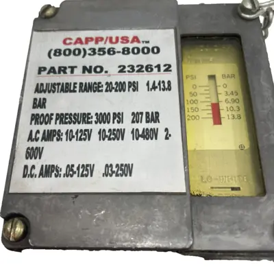 NEW BARKSDALE 232612 PRESSURE SWITCH 3000PSI