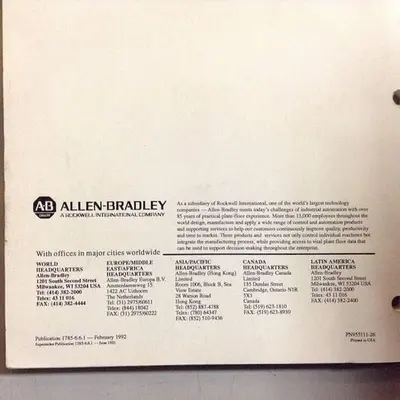 USED ALLEN BRADLEY 1785-6.6.1